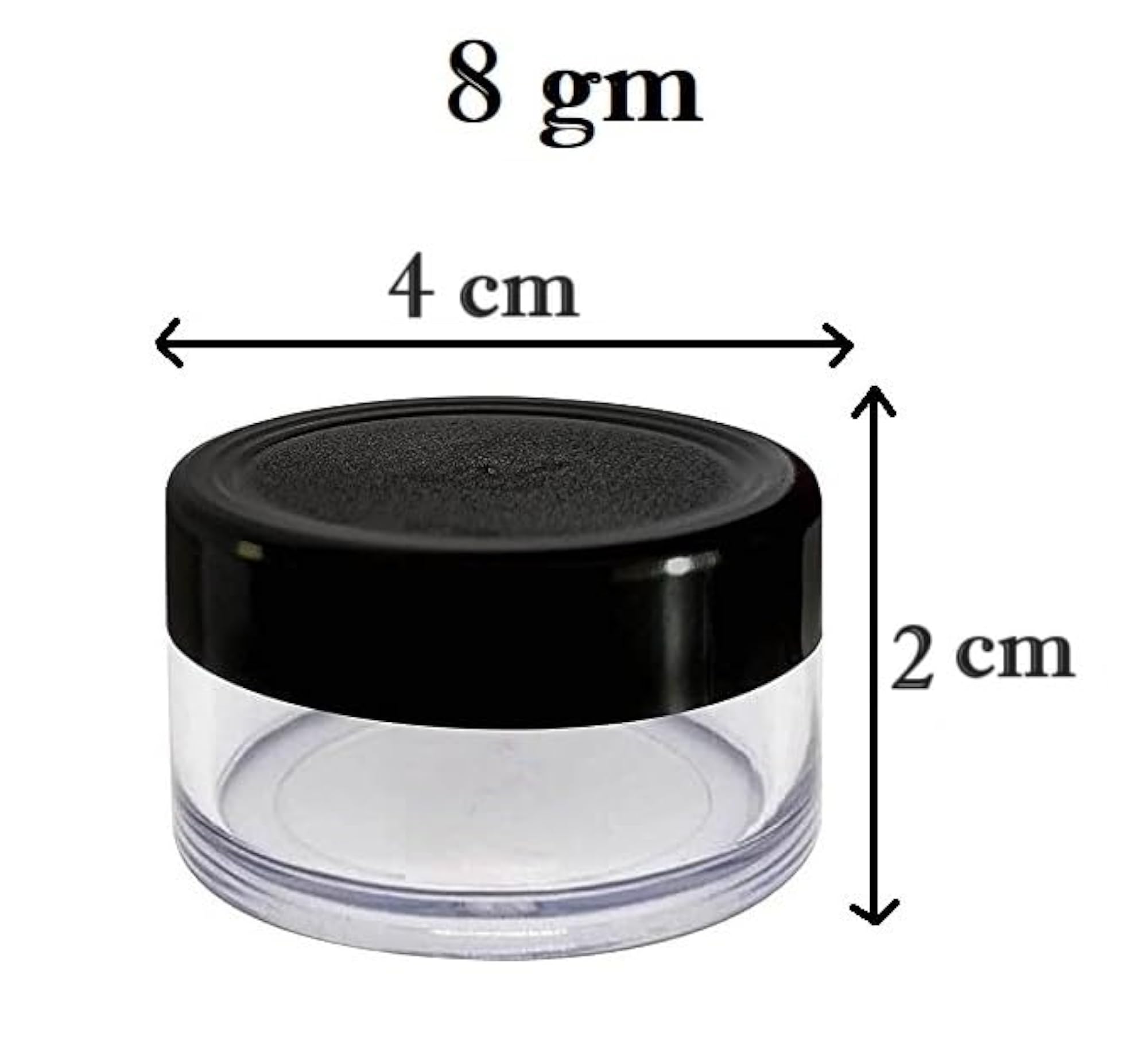 Empty Acrylic San Jar Transparent Cosmetic Container