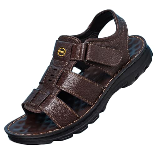 Men's Sandals Open Toe Hiking Shoes Waterproof Fisherman Walking Sneakers for Summer Beach Adjustable