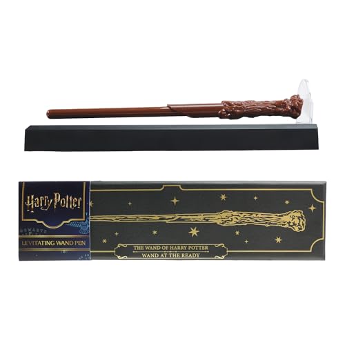 Harry Potter Magic Levitating Wand Pen with Display Stand, Collectible Stationery Writing Set Desk Accessories, Novelty Merchandise and Gift