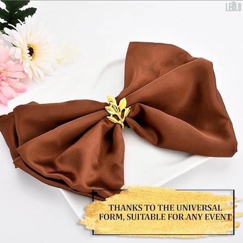 Leglo 20 Pcs Gold Fall Napkin Rings thumb #3