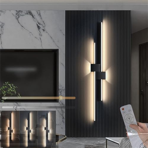 Dormitorio aplique de pared regulable moderno LED con mando interior minimalista de 80cm