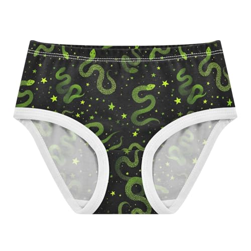 Girls Underwear Soft Cotton Snakes Kids Panties in Sizes 2/3t, 4t, 5t, 6 and 8