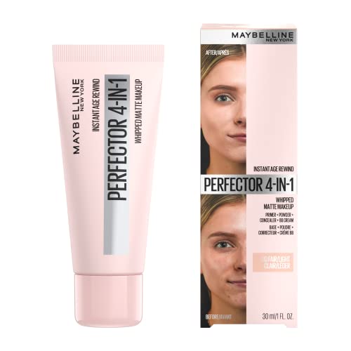 Maybelline New York Instant Age Rewind Instant Perfector 4-In-1 Matte Makeup, 00 Fair/Light, 1 Count #TOP1