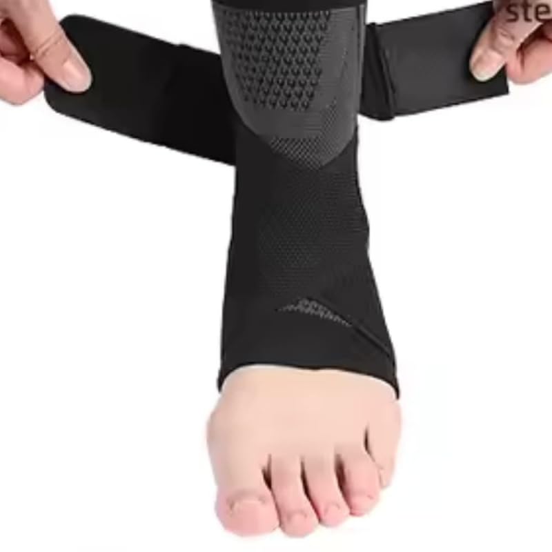 BioAktiv Fußbandage Einstellbare Flexible Ultra Sprunggelenkbandage für Damen & Männer, geeignet für Sport wie Fußball & Fitness