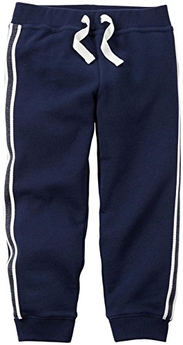 Jogger fille marine 2T avec taille élastique souple anti-irritation