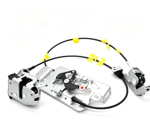 Image of HiSport Door Lock Latch & Cable 8L3Z-18264A00-B 6L3Z-18264A00-B Right Driver Side - Upper and Lower Locking Latches Assembly Compatible with 2004-2008 Ford F150 Extended Cab Pickup