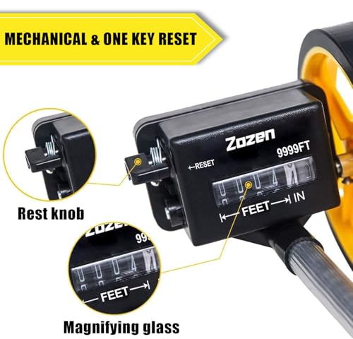 Zozen Measuring Wheel Telescopic Measure Wheel 6-Inch thumb #1