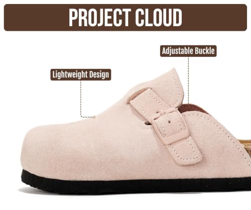 Image of Project Cloud Kids 100% Genuine Leather Non Slip Clogs with Cork Footbed