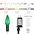 WATERGLIDE C6 Christmas Lights, 33ft 100 LED Faceted String Lights Green Wire Fairy Lights with 29V Safe Adaptor, 8 Lighting Mode, Waterproof for Indoor Outdoor Patio Xmas Tree Party Decor, Multicolor
