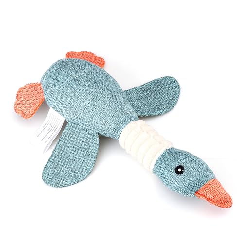 Juguetes suaves para perros, pack de 3 en forma de ganso miniatura 4