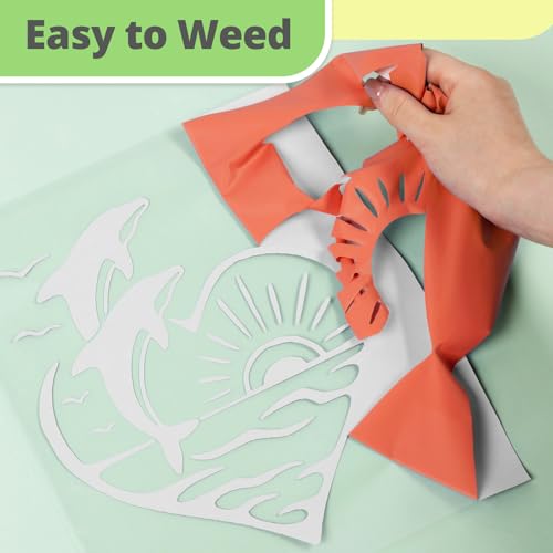 Image of HTVRONT Texas Orange HTV Vinyl Roll - 12 inch x 10ft Texas Orange Iron on Vinyl for All Cutter Machine, Heat Transfer Vinyl Rolls for t Shirts - Easy to Cut & Weed for Heat Vinyl Design