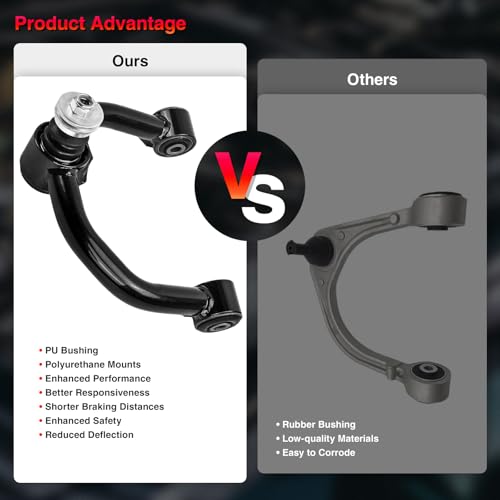 FUTAINEW 1-3" Lift Front Upper Control Arms with Ball Joint For 2005-2016 Nissan Frontier, 2005-2021 Pathfinder, 2005-2016 Xterra, Suspension Kit Adjustable Control Arm 2pcs by FUTAINEW - Image 2