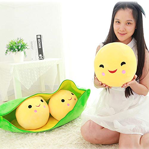 Aisoway PEA gevulde plant pop Kawaii voor kinderen jongens meisjes cadeau PEA gevormd kussen speelgoed leuke kinderen… - Afbeelding 8