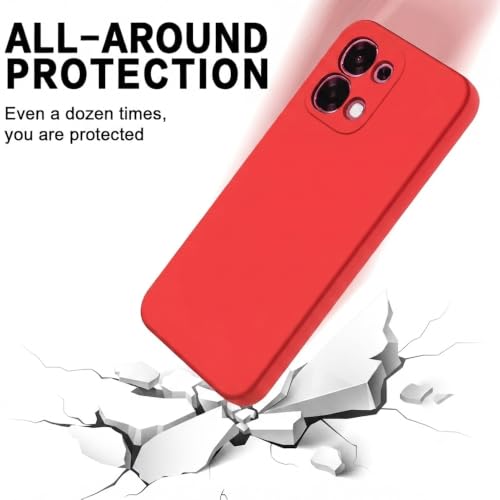 Image of Back Cover Compatible with Vivo T5x 5G /Y51 Pro 5G /iQOO Z11x 5G | Full Camera Protection | Premium Liquid Silicon Case | Flexible Bumper Case for Vivo T5x 5G / Y51 Pro 5G / iQOO Z11x 5G (Red)