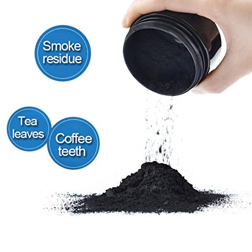 Teeth Whitening Charcoal Powder, Teeth Whitener Powder Oral Care Sets Natural Coconut, No Hurt on Enamel or Gum (2) - Image 4