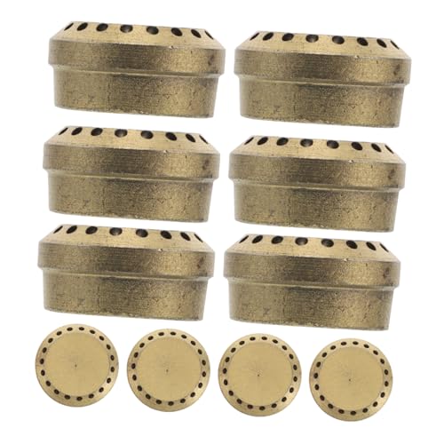 NUOBESTY 10 Piezas De Accesorios Para Estufas De Gas Mini Estufas Portátiles Empotradas Estufas De Camping Cubiertas De Metal Para Fogatas Cubiertas Para Estufas De Gas Estufas Para