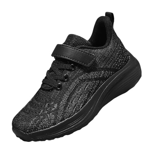 Zapatillas de deporte de punto planas y fáciles de calzar para niños activos
