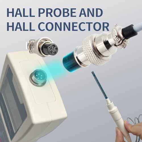 Image of Digital Tesla Meter Handheld Gaussmeter Surface Magnetic Field Tester 0-2500mT Accuracy ±5% with N /S Function for Measuring Surface Magnetic Field of Permanent,Mechanical Parts,Magnetic Separator