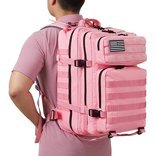 Image of QT&QY 45L Military Tactical Backpacks Molle Army Assault Pack 3 Day Bug Out Bag Hiking Treeking Rucksack