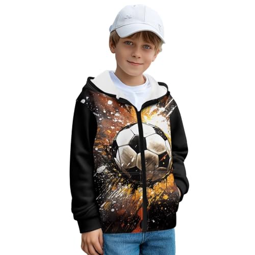 Girl's Full Zip Hoodie Casual Long Sleeve Kids Oversized Hooded Sweatshirts Fall Clothes Jackets with Pockets S-XL2