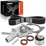 A-Premium Engine Timing Belt Kit with Water Pump Compatible with Ford Focus 2000 2001 2002 2003 2004 - SOHC 2.0L
