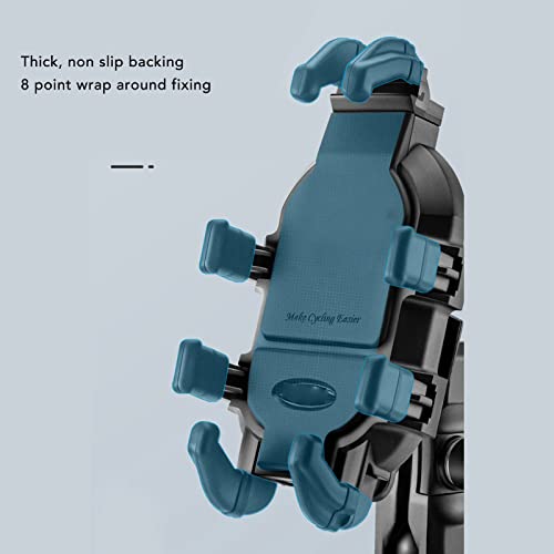 Image of Bike Phone Holder, Easy to Fix Scooter Phone Clip Shock Absorption for Bike