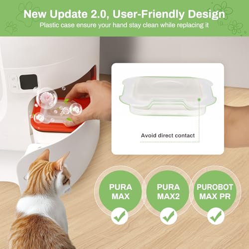 Update Cat Litter Odor Eliminator 2.0 para caixa de areia de gato autolimpante, desodorizador de are