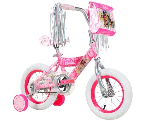 Dynacraft Barbie 12- Inch Girls Bike for Kids Ages 3-5 Years - Fun and Stylish Design Sturdy and Durable Perfect for Kids Learning to Ride Easy to Assemble Ideal for Young Riders