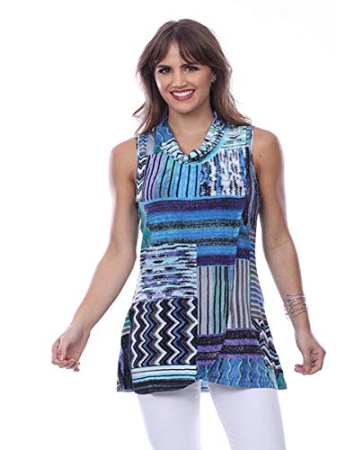 Parsley & Sage Women's Marcia Sleeveless Tunic Top (2X)