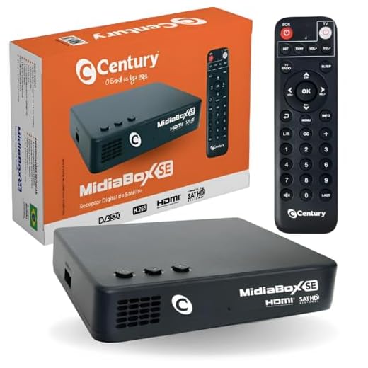 Receptor Digital para TV Century Midiabox SE Sat Hd Regional