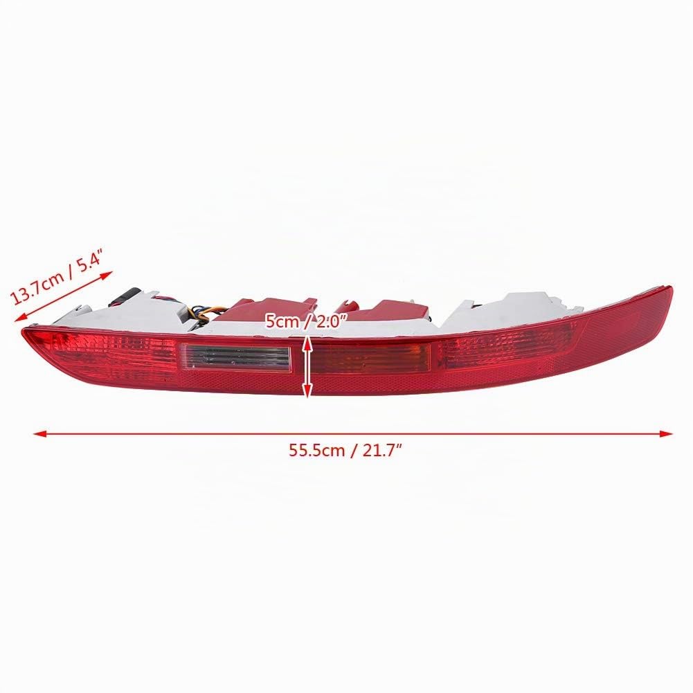 EBTOOLS per Audi Q5 Luce Paraurti Posteriore, per Audi Q5 Posteriore Lato Destro Paraurti Inferiore Rosso Retromarcia Fanale Posteriore Fendinebbia per Q5 2006-2016 per Audi Q5 Fanale Posteriore