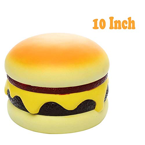 PURAMI Giant Squishies 10" Jumbo Hamburger Squishys Huge Slow Rising Squish Scented Stress