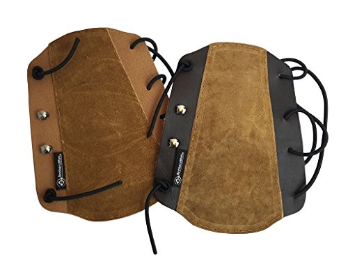 ArcheryMax Brauner nicht belüfteter Leder-Armschutz Cover