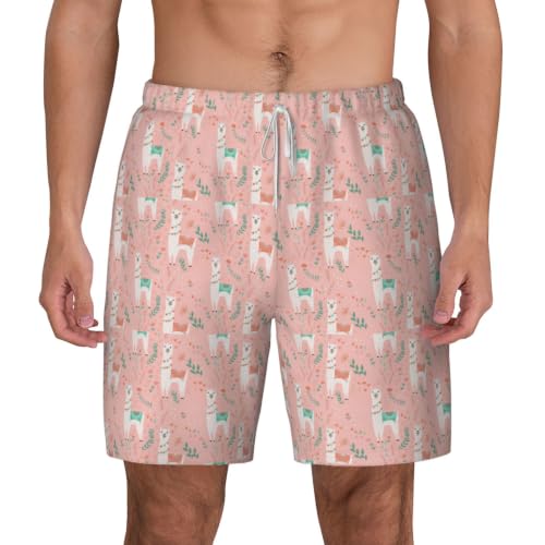 Short de bain homme imprimé cactus pour activités de plein air