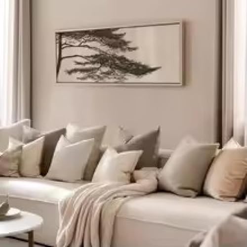 Art mural de pin rétro sur toile de qualité avec cadre