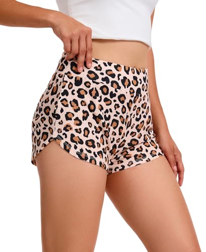 Image of LazyCozy Bamboo Viscose Sleep Shorts for Women, Soft Dolphin Lounge Shorts | Comfy Y2K Micro Mini Pajama Shorts, Lightweight Booty Shorts, Summer Pj Shorts, Knit Workout Shorts