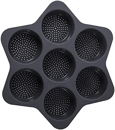 KeepingcooX Perforated Silicone Hamburger Bread Molds Perforated Bakery ...