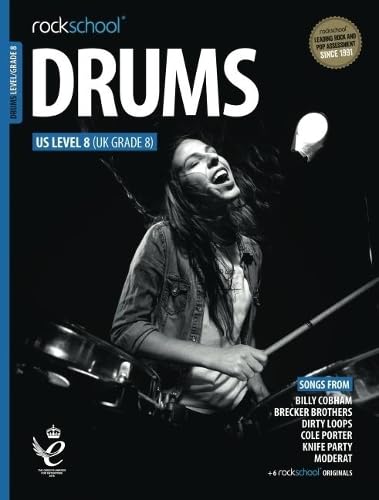 Rockschool Drums Grade 8 2018+ Book/Online Audio