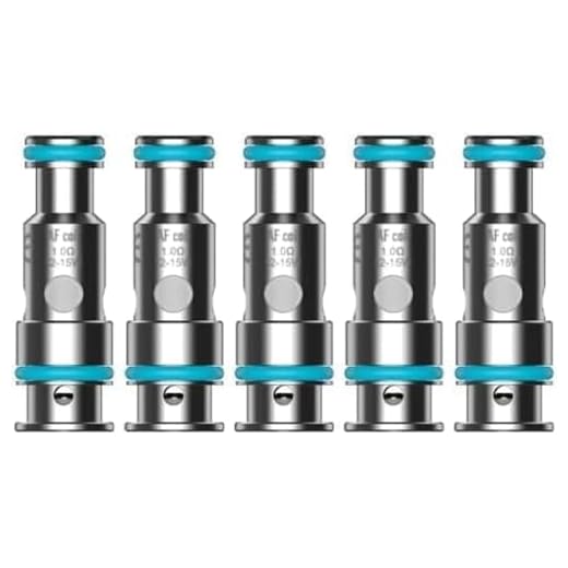 Aspire AF Mesh Coil Verdampferkopf, Zubehör für e Zigarette, 5er Pack, AF 1,0 Ohm, ohne Nikotin, Kompakt