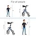 WALK MATE Rollator Walker for Seniors 5.3~7ft Tall, Height-Adjustable Seat, Built-in Cable, 10 Inch Wheels, 16.5 lb Lightweight & Compact Folding Design, 300 lb Capacity, Blue