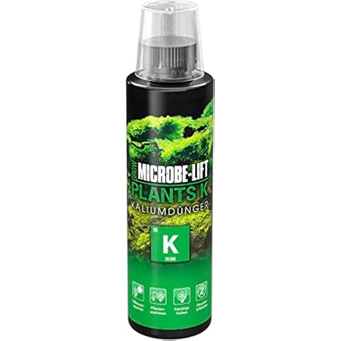 MICROBE-LIFT® - Plants K | Kaliumdünger für Pflanzen in jedem Süßwasser Aquarium | Für prachtvollen Pflanzenwuchs | FREI VON Nitrat & Phosphat | Aquascaping | Inhalt: 236 ml Cover