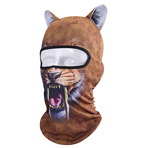 Image of Cat Balaclava,Dog Balaclava,Halloween Hat,Cute Full Face Hood Mask Animal Ski Mask for Hiking Riding Sports Outdoor