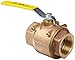 Apollo 77-100 Series Bronze Ball Valve with Actuator Mounting Pad, Two Piece, Inline, Lever, 3/4" NPT Female