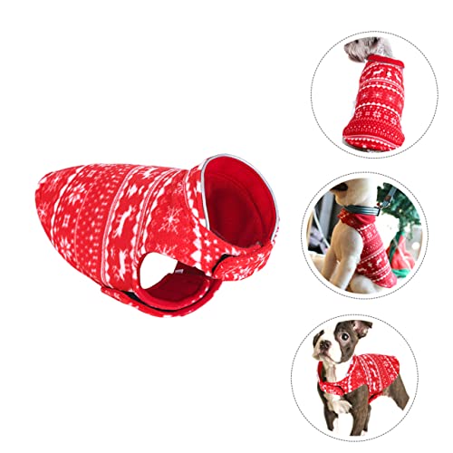 Disfraz Navideño de Polar para Perro Rojo 25x30 cm miniatura 7
