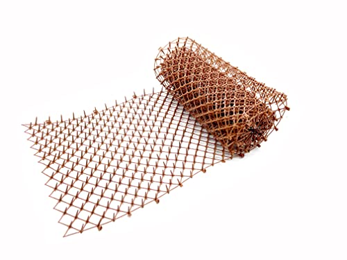 Tapete repelente de gatos marrom para gatos antigatos rede de escavação fita espinhos tapete de diss