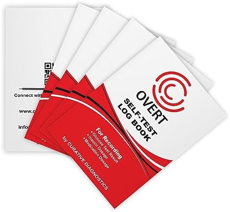 Overt Diabetic Log Book for Recording Glucose Reading [ 4 Pack ]