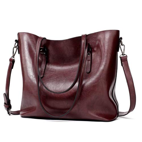 Grand sac de l'épaule de la femme en cuir véritable NERB aux finitions soignées
