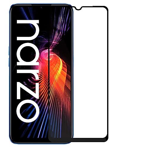 OcioDual Protector de Pantalla Templado con Borde Redondo Negro para Realme Narzo 50 5G Vidrio Templado Antigolpes 9D 9H 0.3mm Marco