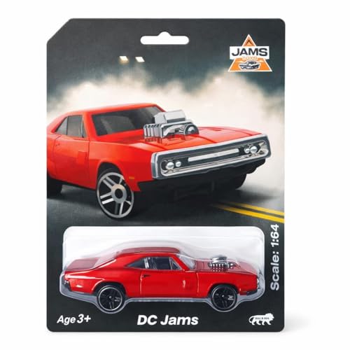 Image of 1:64 Scale Diecast Metal Muscle Car | Alloy Body Mini Collectible Cars with Smooth Wheels | Realistic Display Model & Racing Toy for Kids, Adults & Collectors (Muscle Car 1:64 Scale - Red)