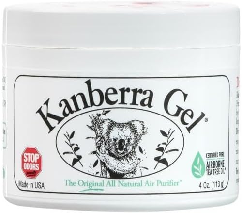 Gel 4oz - All-Natural Odor Eliminator & Air Freshener for Home, Car, RV, Boat, Gym Bag | Eco-Friendly, Long-Lasting Tea Tree Oil Formula, Safe for Pets and Family.